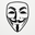 Guy Fawkes mask (________________ANON) logo